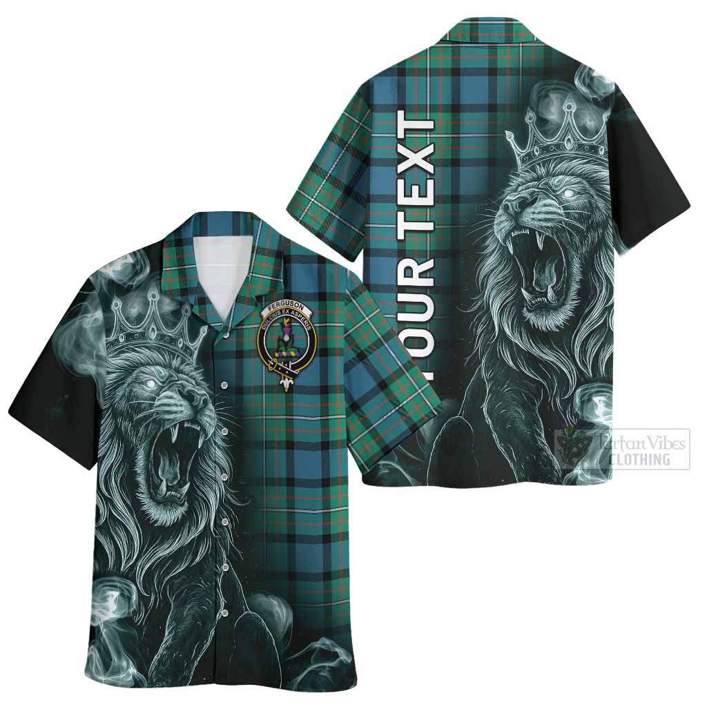 Ferguson (Fergusson) Tartan Hawaiian Shirt Roaring Lion Heritage