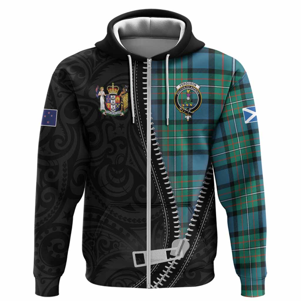 Ferguson (Fergusson) Tartan Hoodie New Zealand Pattern Unique Zipper Stylized