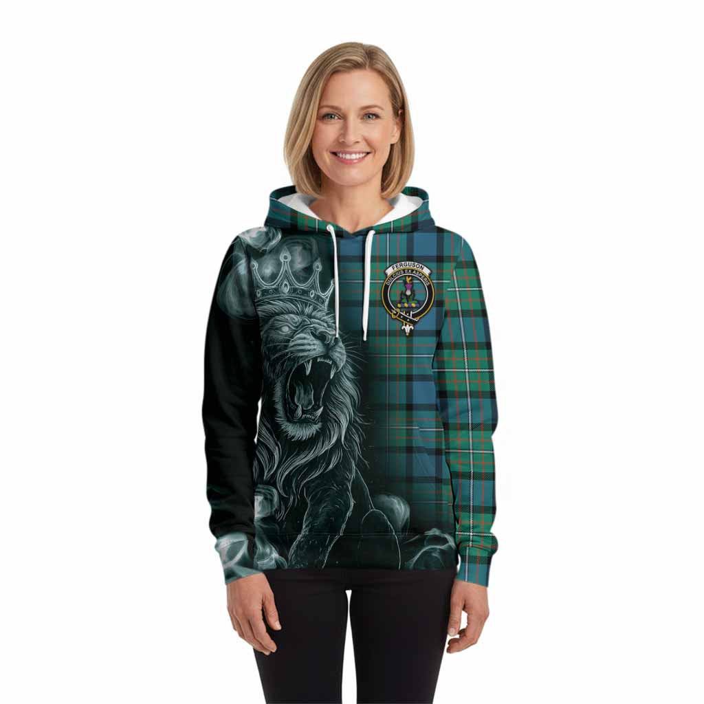 Ferguson (Fergusson) Tartan Hoodie Roaring Lion Heritage