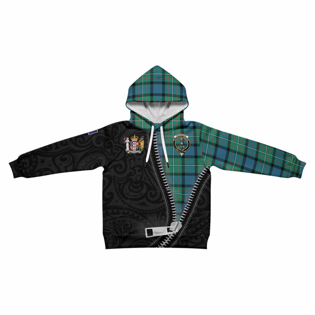 Ferguson (Fergusson) Tartan Kid Hoodie New Zealand Pattern Unique Zipper Stylized