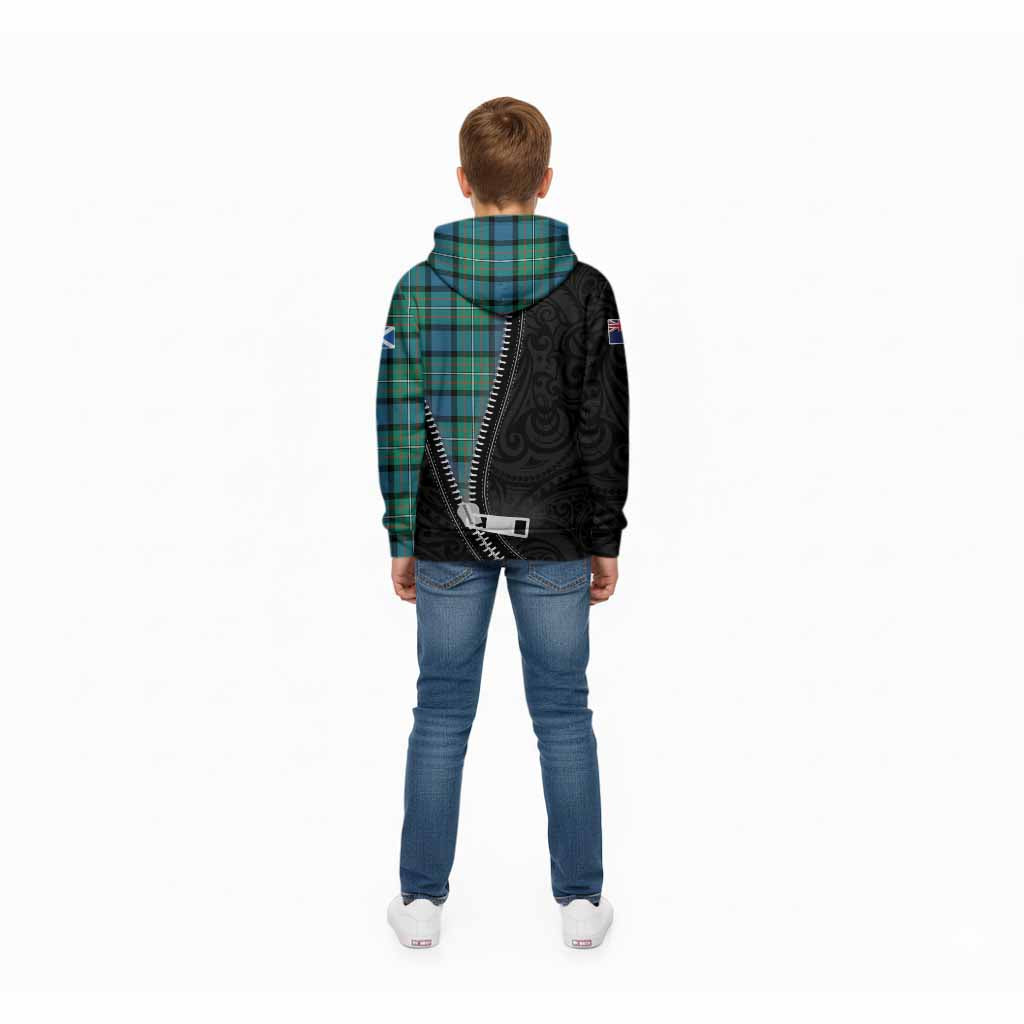 Ferguson (Fergusson) Tartan Kid Hoodie New Zealand Pattern Unique Zipper Stylized