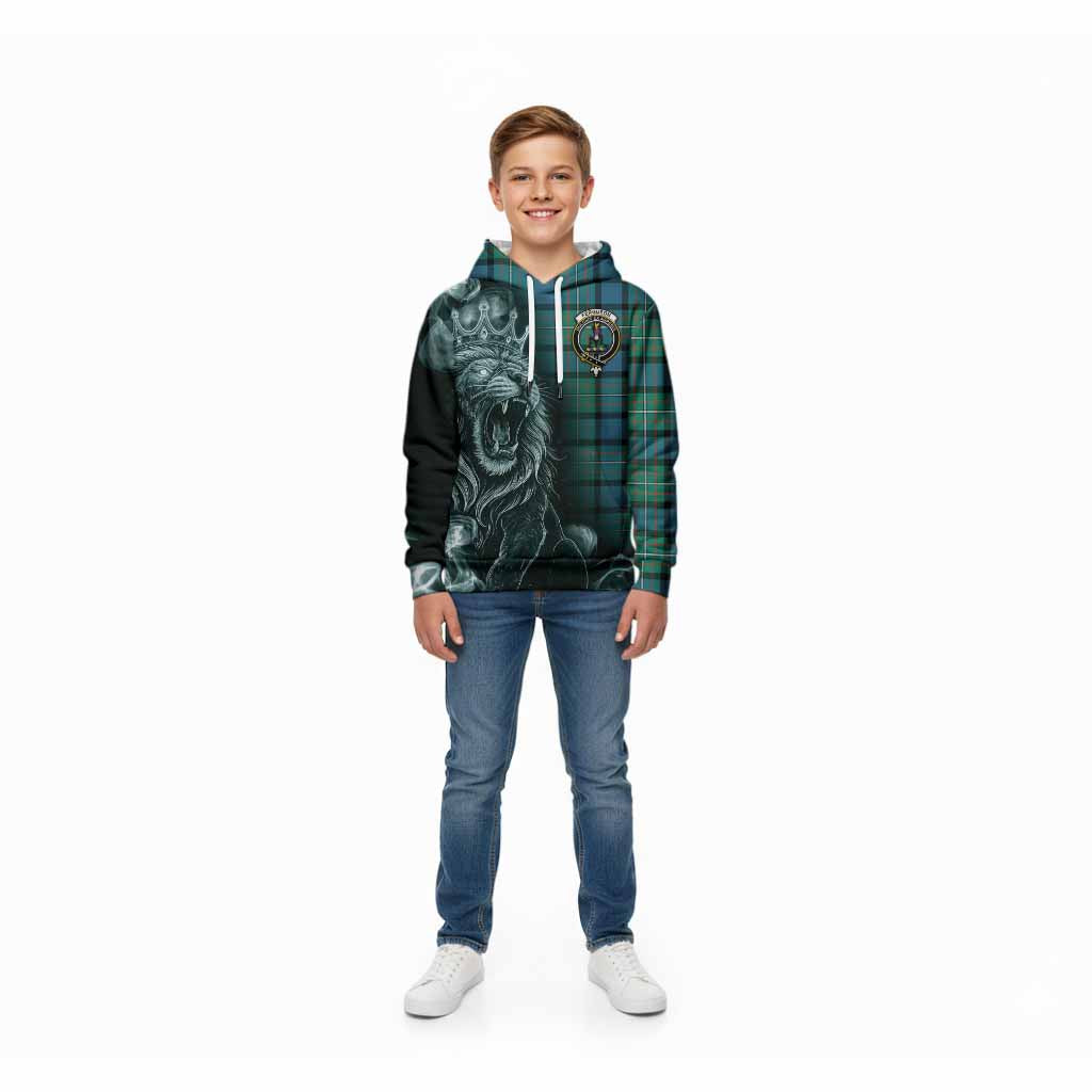 Ferguson (Fergusson) Tartan Kid Hoodie Roaring Lion Heritage