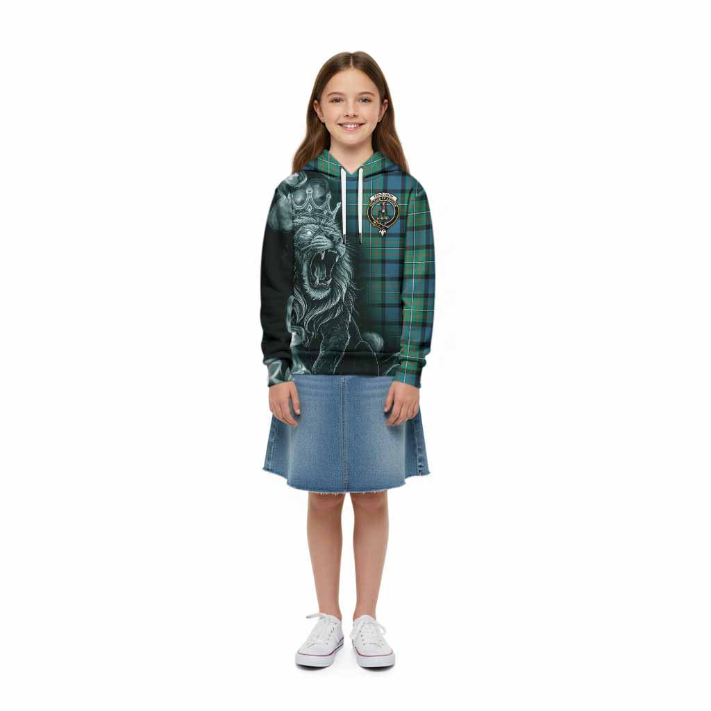 Ferguson (Fergusson) Tartan Kid Hoodie Roaring Lion Heritage