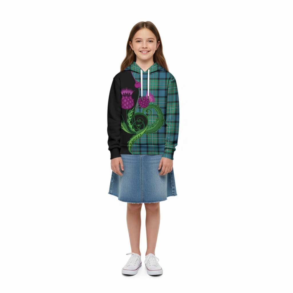 Ferguson (Fergusson) Tartan Kid Hoodie Traditional Scottish Thistle
