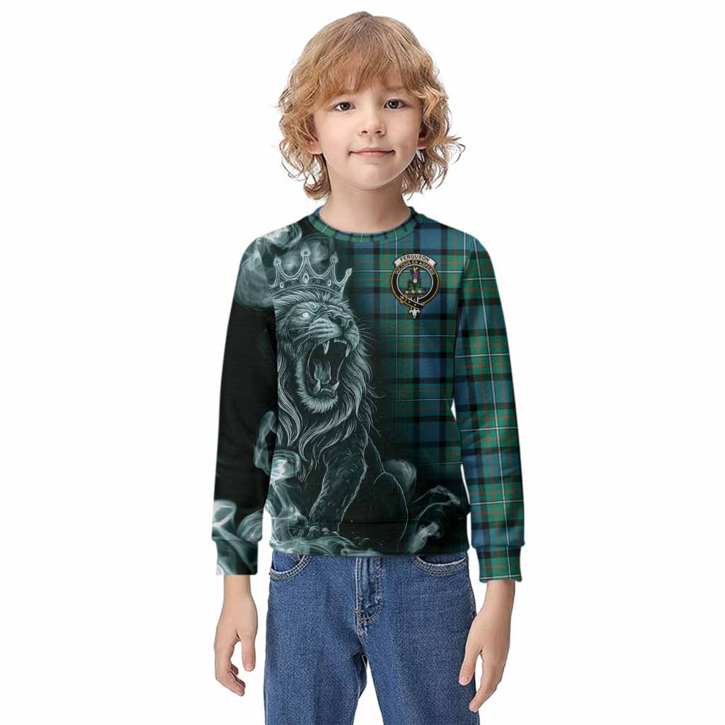 Ferguson (Fergusson) Tartan Kid Knitted Sweatshirt Roaring Lion Heritage