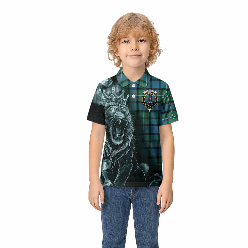 Ferguson (Fergusson) Tartan Kid Polo Shirt Roaring Lion Heritage