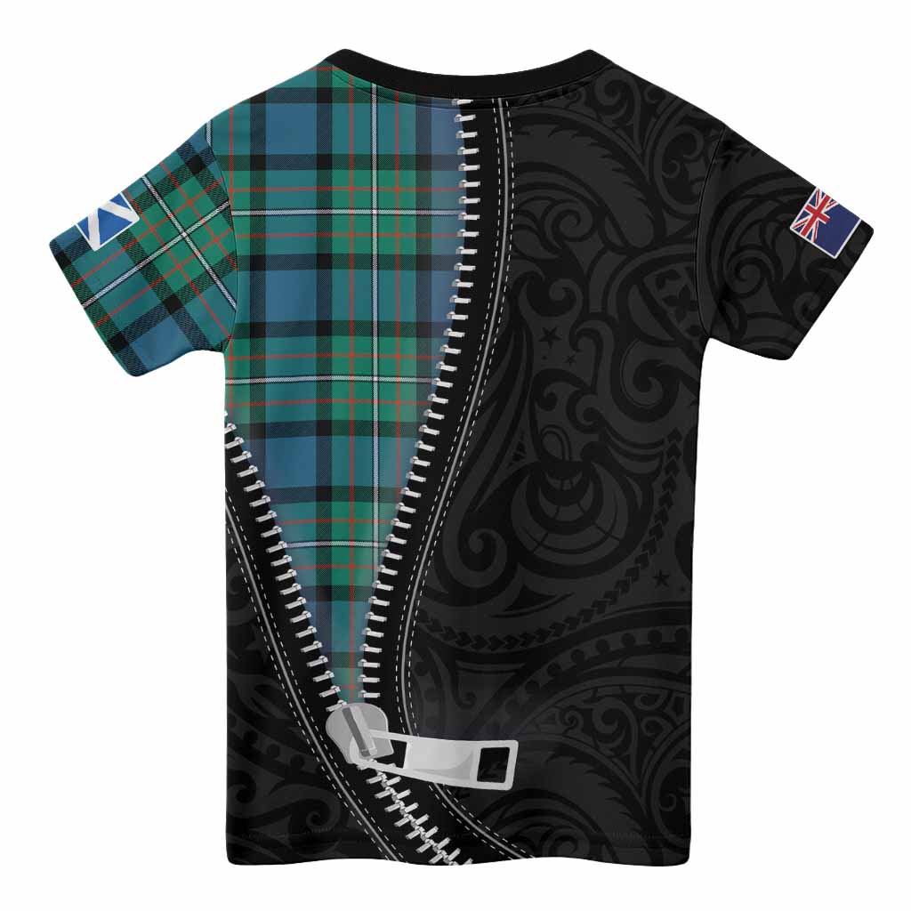 Ferguson (Fergusson) Tartan Kid T-shirt New Zealand Pattern Unique Zipper Stylized