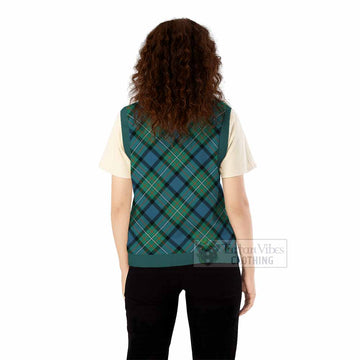 Ferguson (Fergusson) Tartan  Knitted V-Neck Vest Cross Style