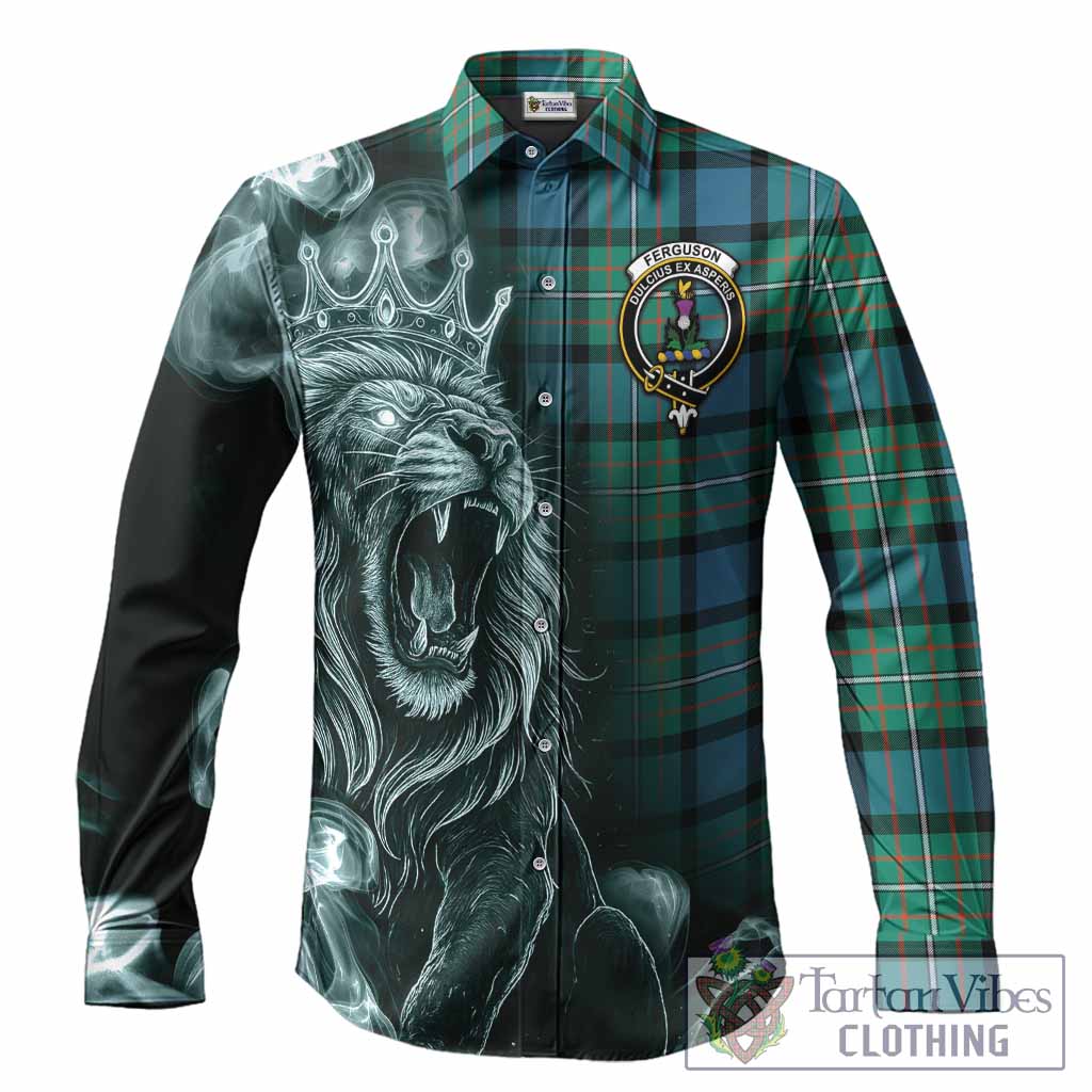 Ferguson (Fergusson) Tartan Long Sleeve Button Shirts Roaring Lion Heritage