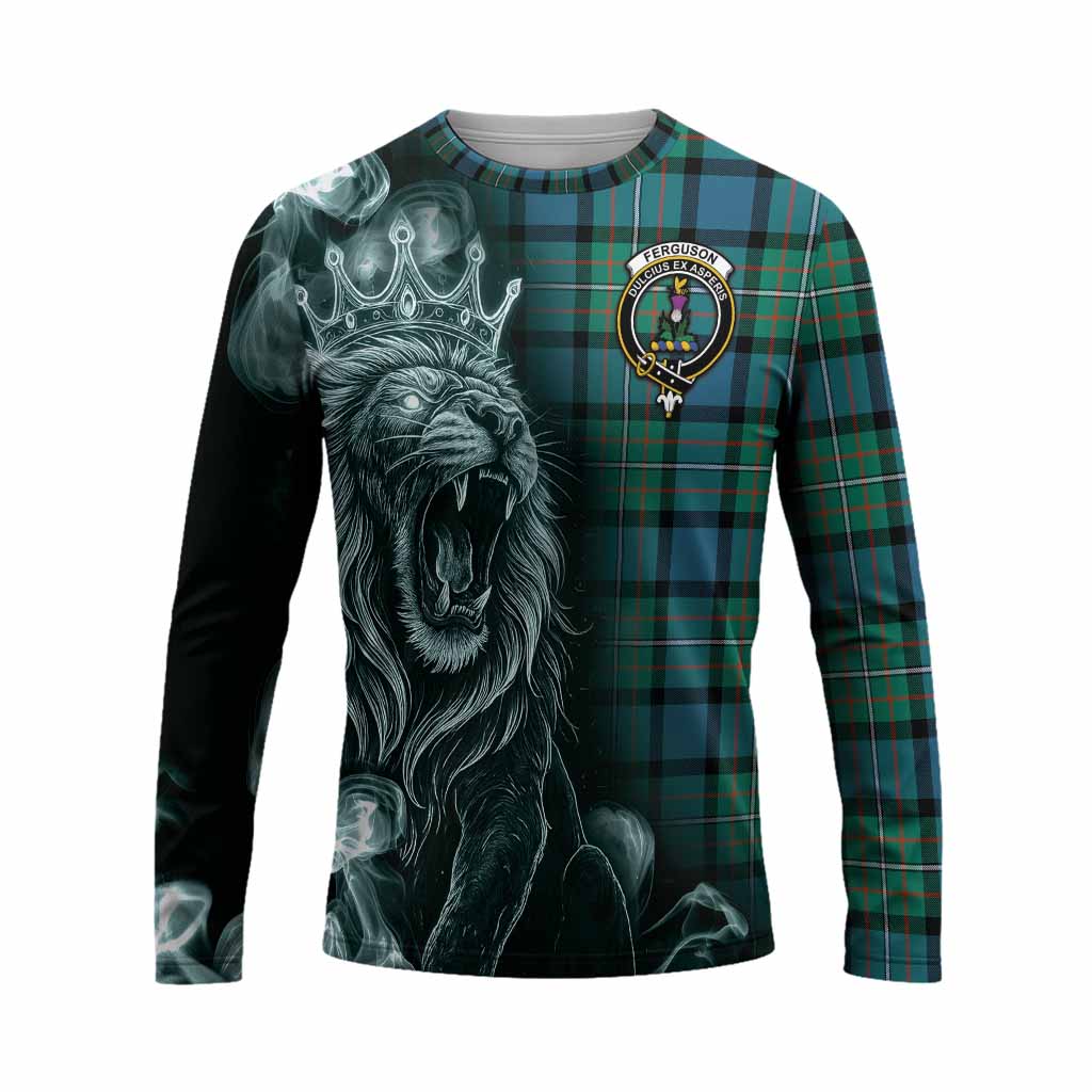 Ferguson (Fergusson) Tartan Long Sleeve T-Shirt Roaring Lion Heritage