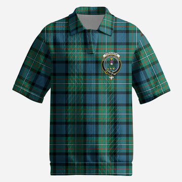 Ferguson (Fergusson) Tartan Men’s Polo Sweater Top with Family Crest