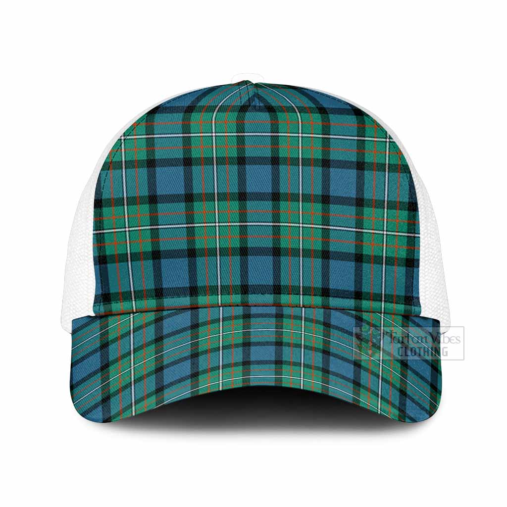 Ferguson (Fergusson) Tartan Mesh Trucker Cap One Size (Adjustable) White - Tartan Vibes Clothing