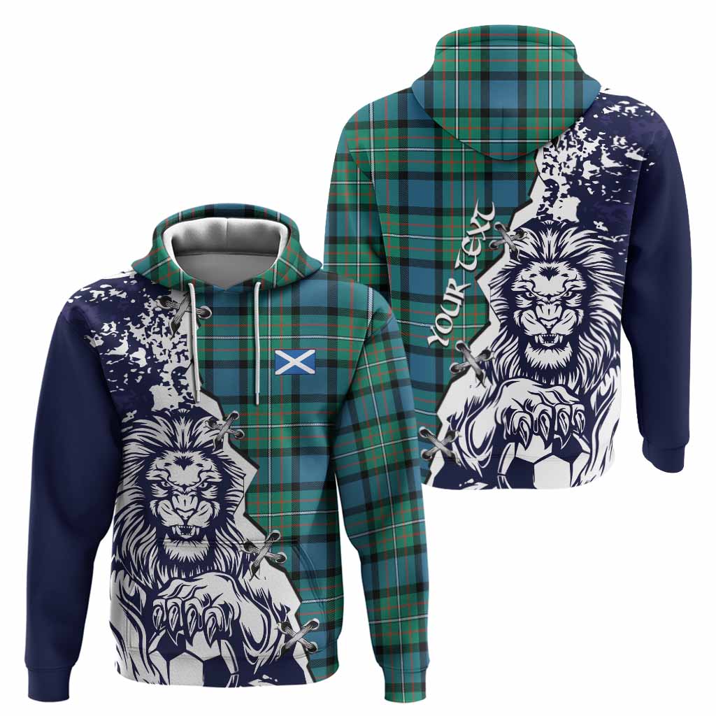 Ferguson (Fergusson) Tartan Scottish Hoodie Angry Lion With Soccer Ball Style