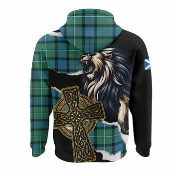 Ferguson (Fergusson) Tartan Scottish Hoodie Lion Celtic Heritage