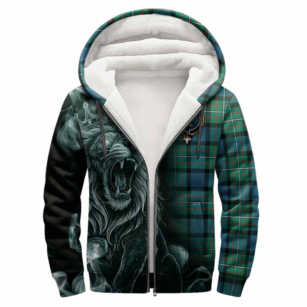 Ferguson (Fergusson) Tartan Sherpa Hoodie Roaring Lion Heritage