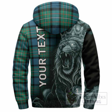 Ferguson (Fergusson) Tartan Sherpa Hoodie Roaring Lion Heritage