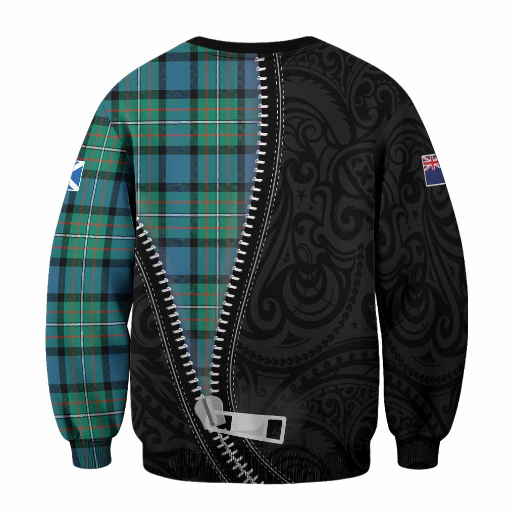 Ferguson (Fergusson) Tartan Sweatshirt New Zealand Pattern Unique Zipper Stylized