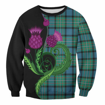 Ferguson (Fergusson) Tartan Sweatshirt Traditional Scottish Thistle