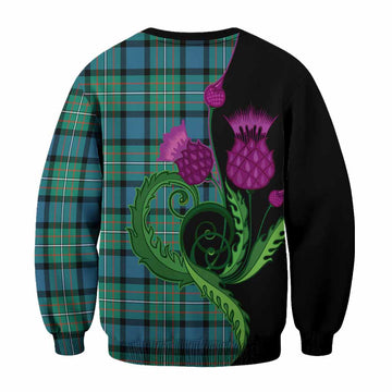 Ferguson (Fergusson) Tartan Sweatshirt Traditional Scottish Thistle