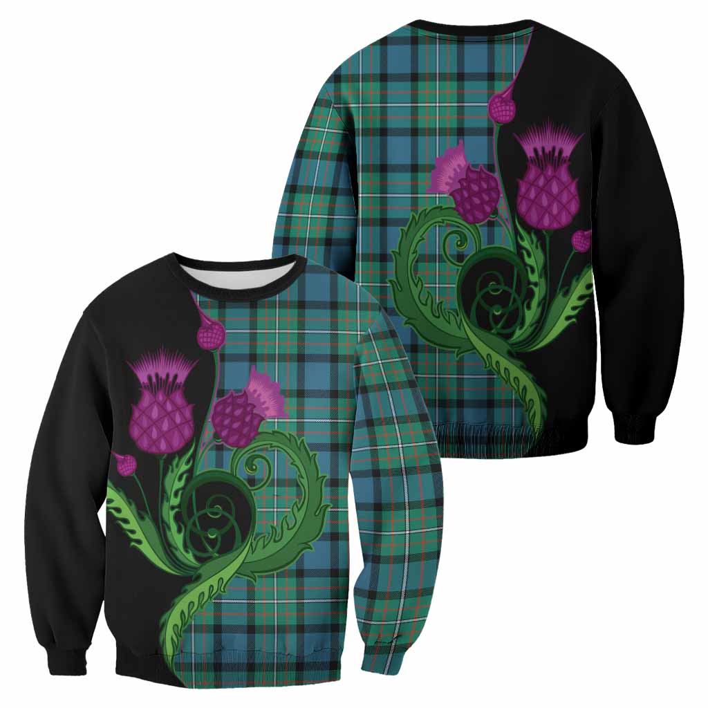 Ferguson (Fergusson) Tartan Sweatshirt Traditional Scottish Thistle