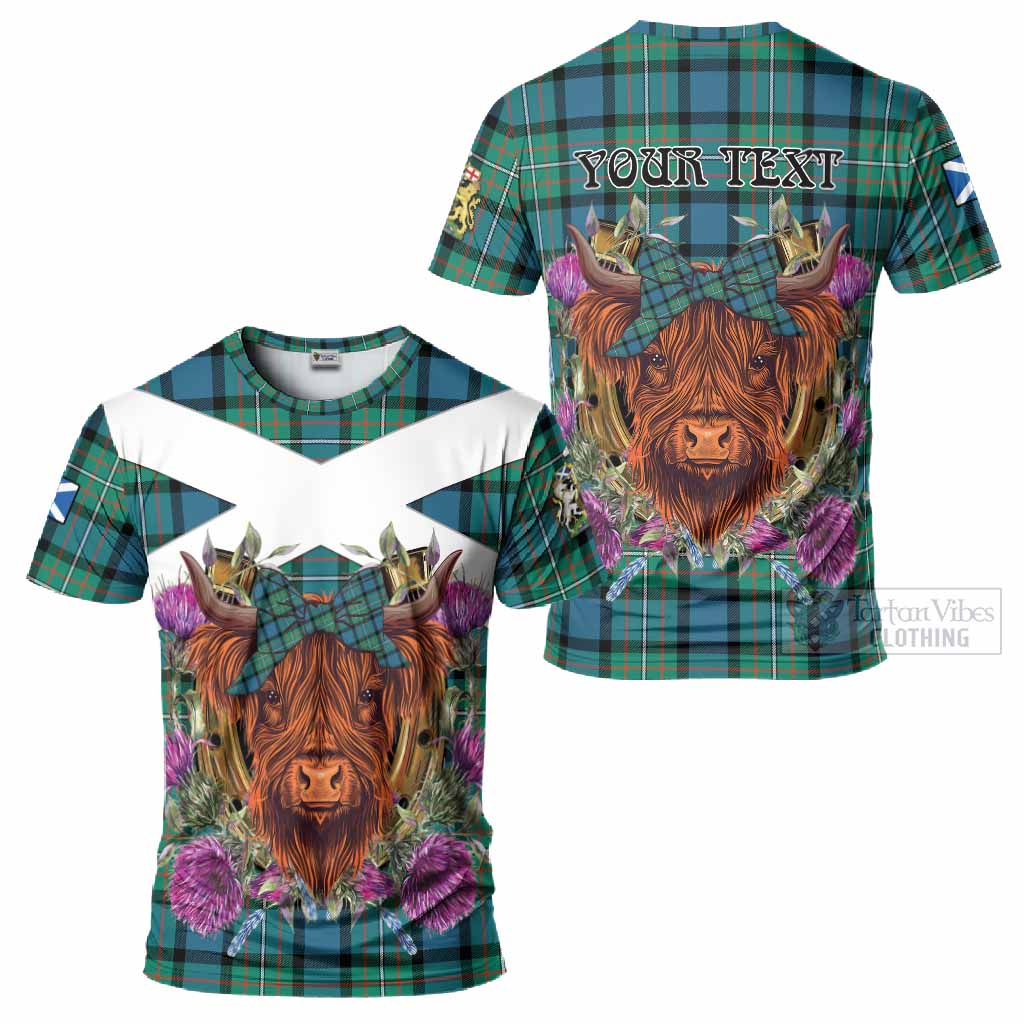 Ferguson (Fergusson) Tartan T-Shirt Scottish Thistle Heilan Coo
