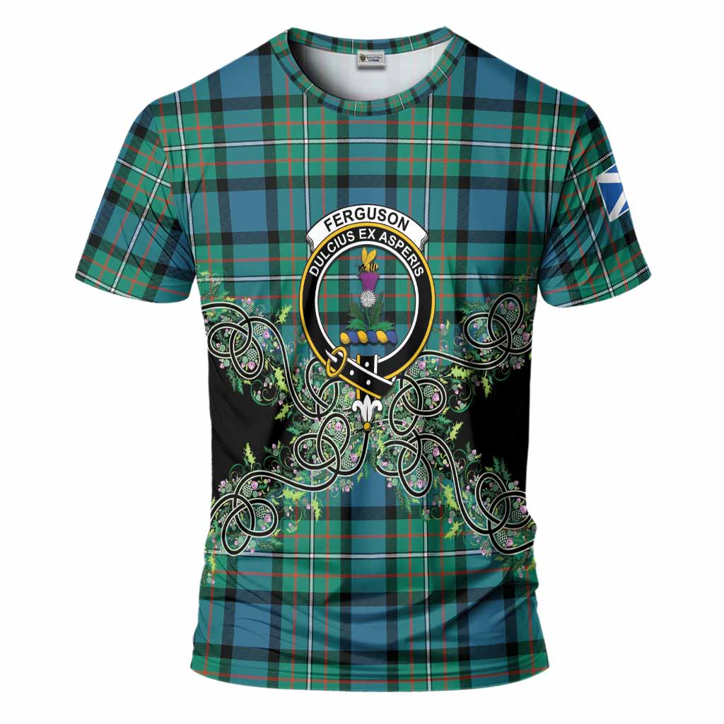 Ferguson (Fergusson) Tartan T-Shirt Thistle Scottish Spirit