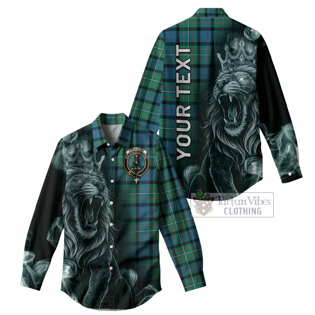 Ferguson (Fergusson) Tartan Women Casual Shirt Roaring Lion Heritage