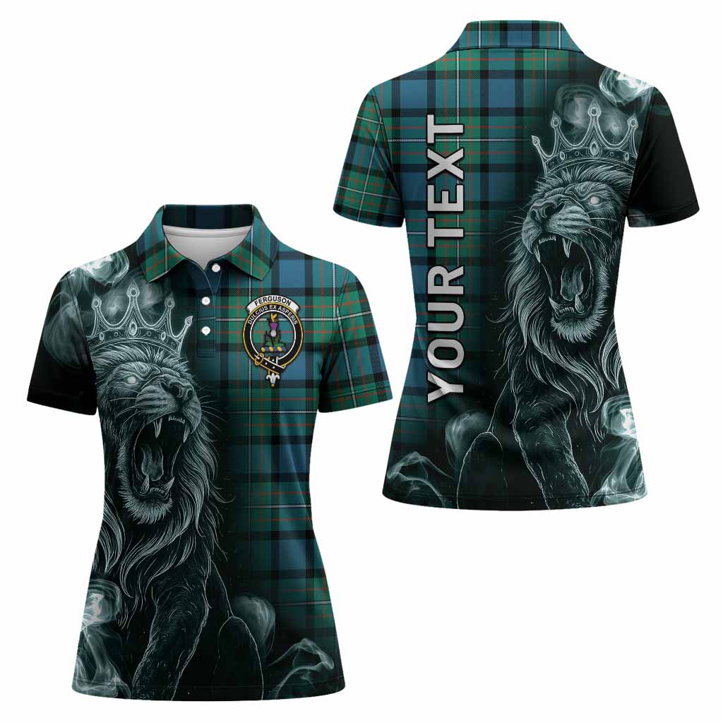 Ferguson (Fergusson) Tartan Women Polo Shirt Roaring Lion Heritage