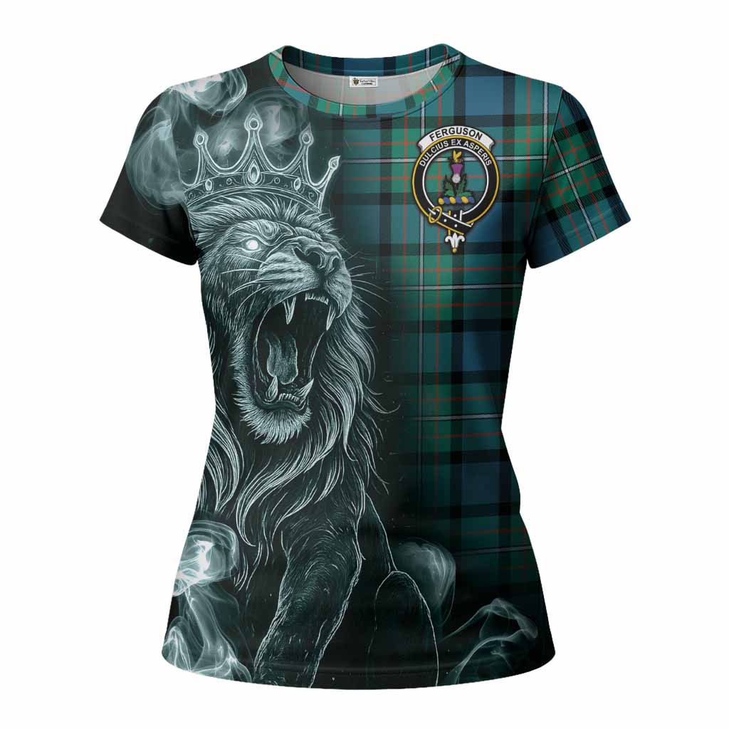 Ferguson (Fergusson) Tartan Women T shirt Roaring Lion Heritage