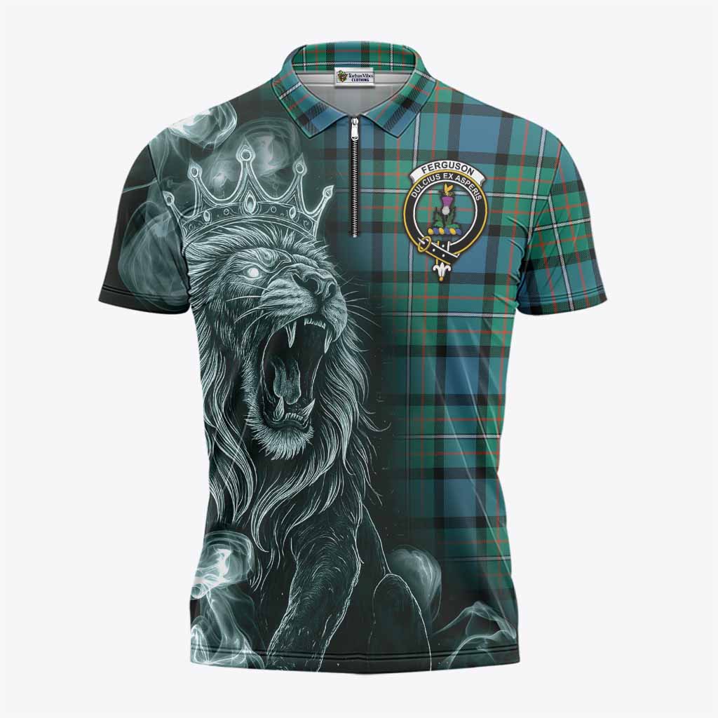 Ferguson (Fergusson) Tartan Zipper Polo Shirt Roaring Lion Heritage