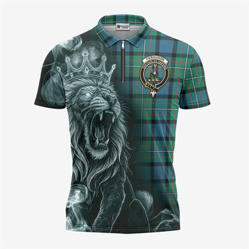 Ferguson (Fergusson) Tartan Zipper Polo Shirt Roaring Lion Heritage