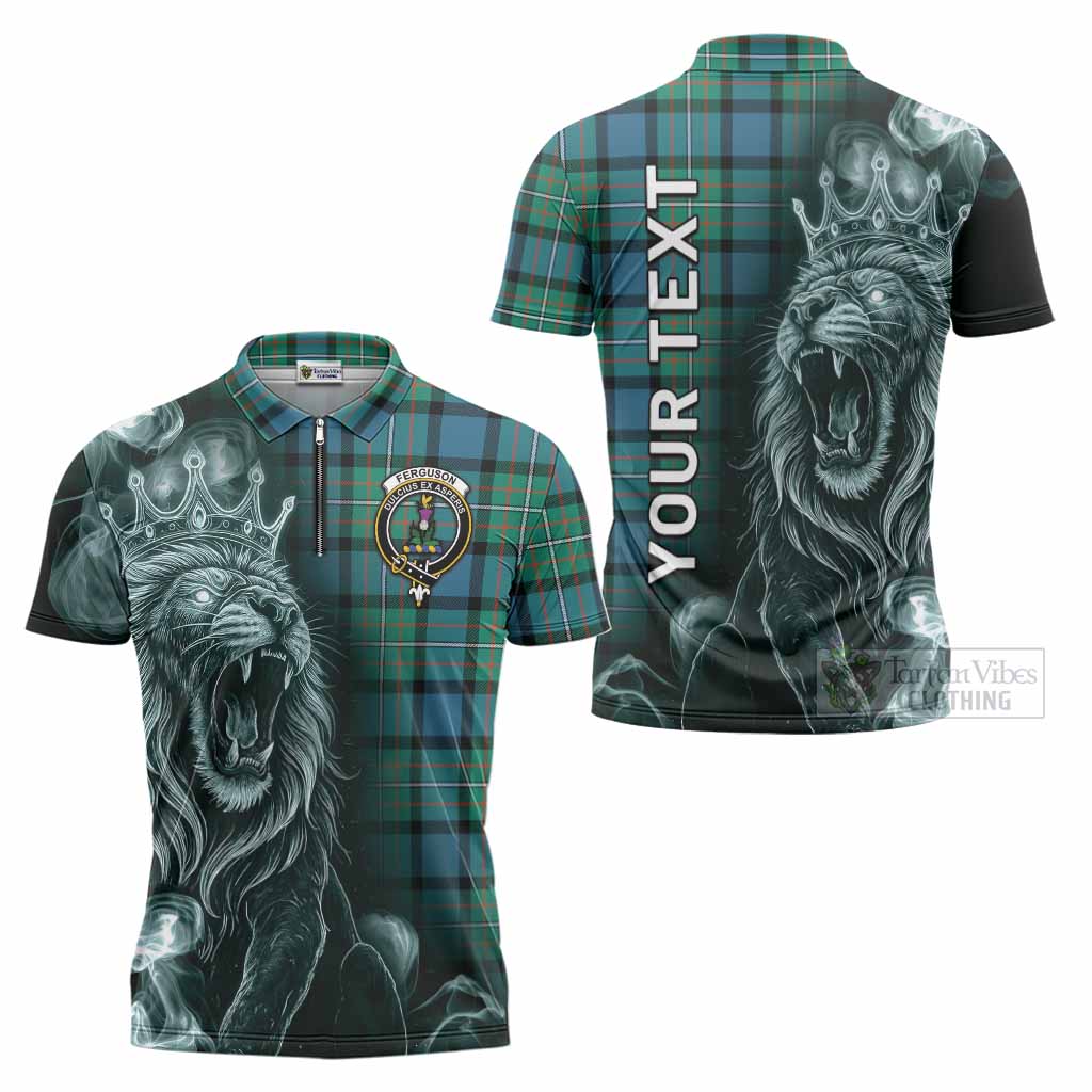 Ferguson (Fergusson) Tartan Zipper Polo Shirt Roaring Lion Heritage