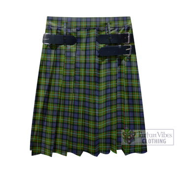 Ferguson Modern Tartan Men's Pleated Skirt - Fashion Casual Retro Scottish Kilt Style