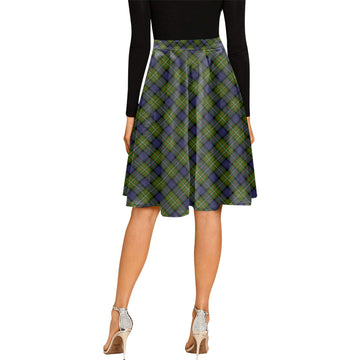 Ferguson Modern Tartan Melete Pleated Midi Skirt