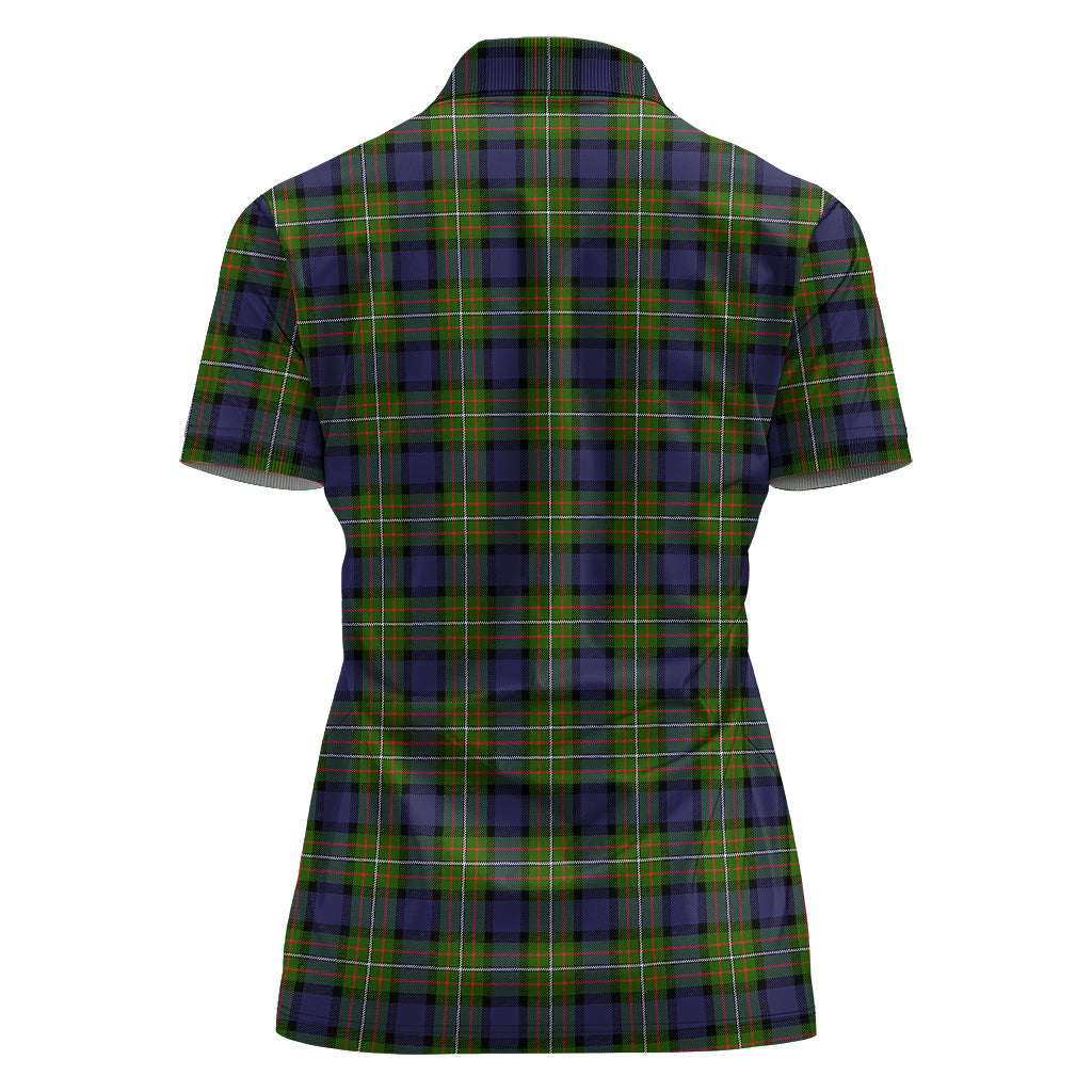 ferguson-modern-tartan-polo-shirt-with-family-crest-for-women