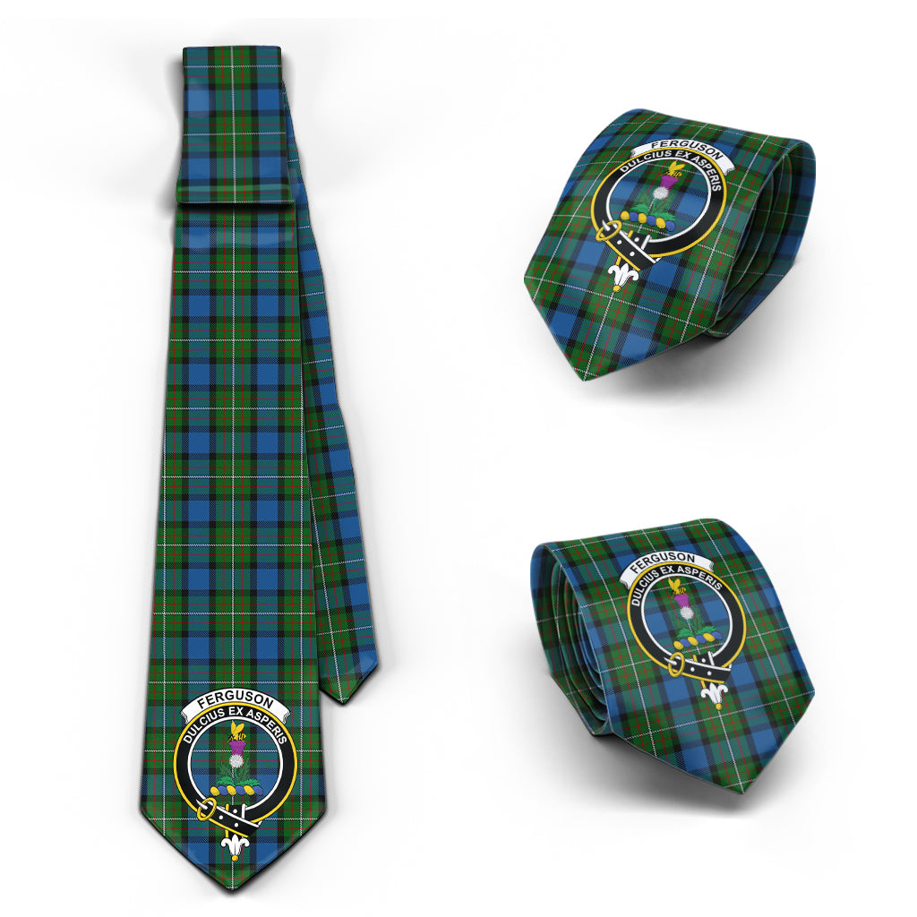 ferguson-of-atholl-tartan-classic-necktie-with-family-crest