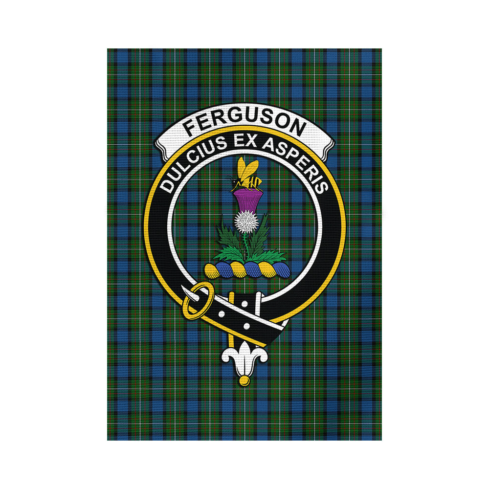ferguson-of-atholl-tartan-flag-with-family-crest