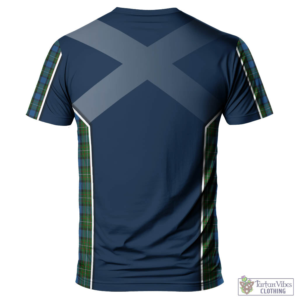 Tartan Vibes Clothing Ferguson of Atholl Tartan T-Shirt with Family Crest and Lion Rampant Vibes Sport Style