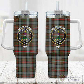 Ferguson Weathered Tartan and Family Crest Tumbler with Handle