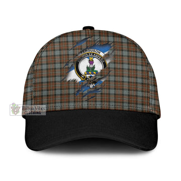 Ferguson Weathered Tartan Classic Cap with Family Crest In Me Style