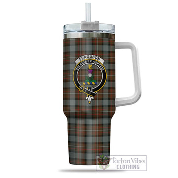 Ferguson Weathered Tartan and Family Crest Tumbler with Handle