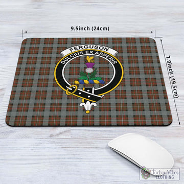 Ferguson Weathered Tartan Mouse Pad with Family Crest
