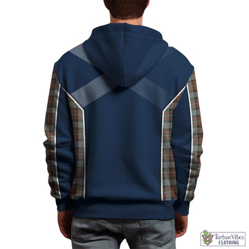 Ferguson Weathered Tartan Hoodie with Family Crest and Scottish Thistle Vibes Sport Style