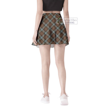 Ferguson Weathered Tartan Women's Plated Mini Skirt