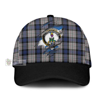 Tartan Vibes Clothing Fergusson Dress Tartan Classic Cap with Family Crest In Me Style