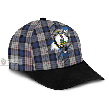 Tartan Vibes Clothing Fergusson Dress Tartan Classic Cap with Family Crest In Me Style