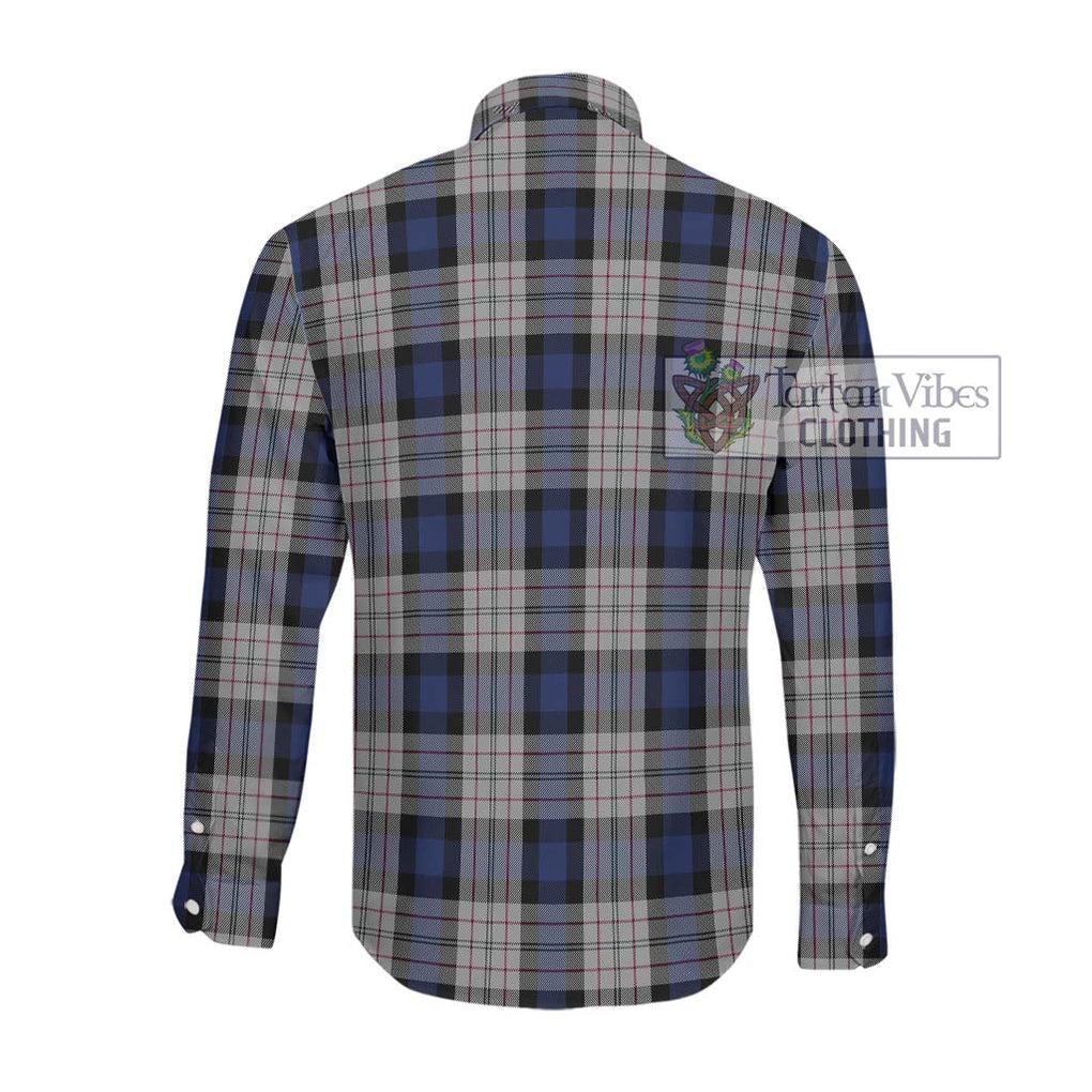 Fergusson Dress Tartan Long Sleeve Button Shirt with Family Crest DNA In Me Style - Tartanvibesclothing Shop