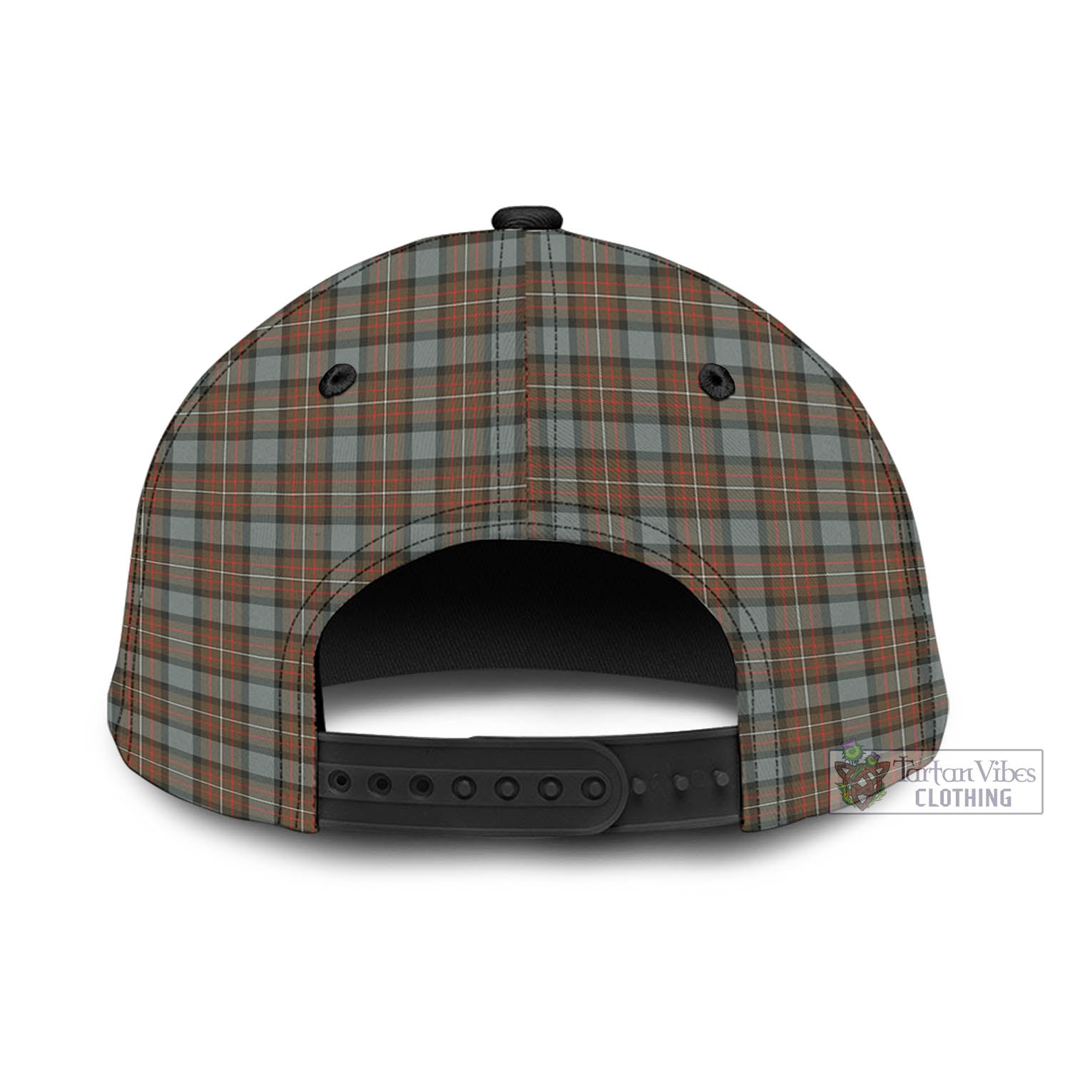 Tartan Vibes Clothing Fergusson Weathered Tartan Classic Cap with Family Crest In Me Style