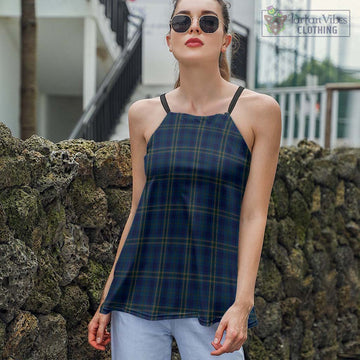 Fermanagh County Ireland Tartan Loose Halter Neck Camisole