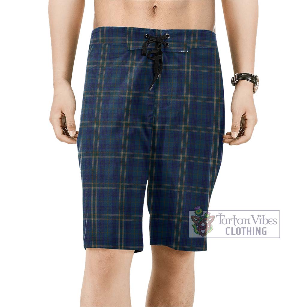 Fermanagh County Ireland Tartan Men's Board Shorts Men - Tartan Vibes Clothing